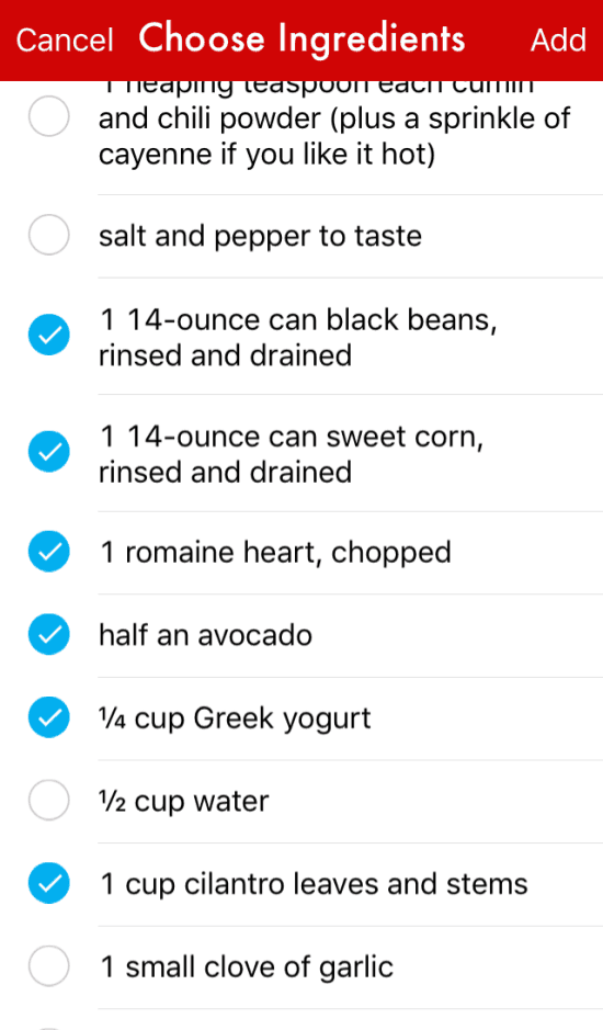 Paprika Choose Ingredients View