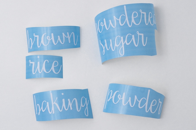 How to Make Hand-Lettered Labels for Pantry Containers