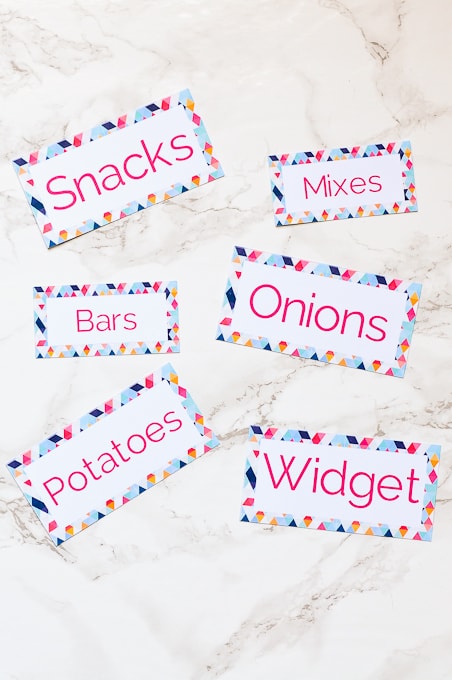 Cricut Explore Essentials: How to Make Pretty Organizing Labels