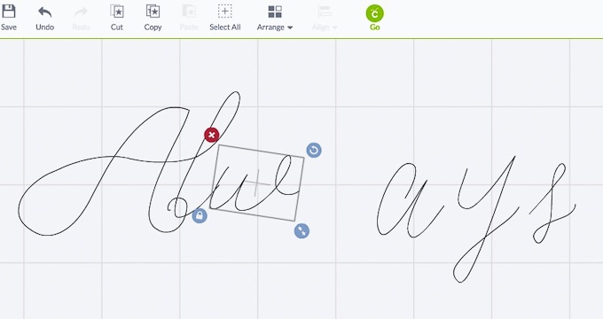 Easy Calligraphy using the Cricut Explore pen adapter! Step by step instructions here! I Love how this looks!!!