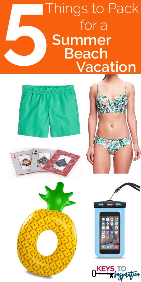 Friday 5 – Things to Pack for a Summer Beach Vacation