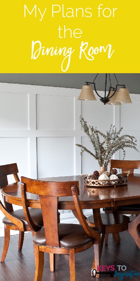 She shares her list of updates to transform her house into a home - this is the dining room list!