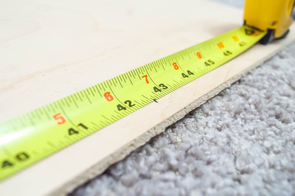 measure for wall shelves