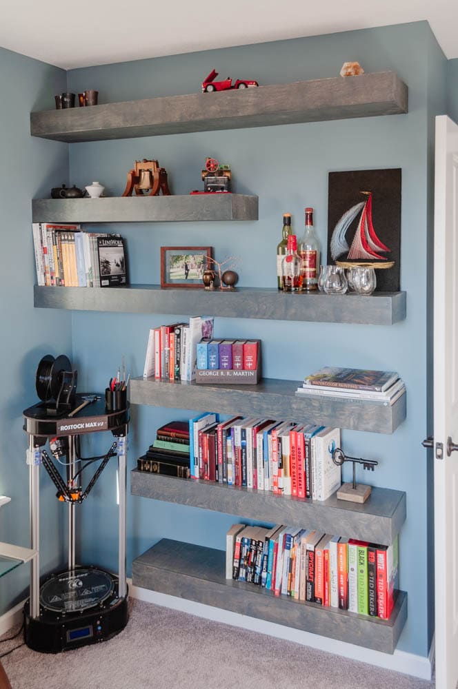 floating book shelf ideas