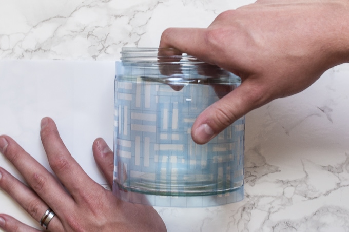 Did you know that you can create your own custom stencil to etch glass using the Cricut Explore? Full tutorial for using stencil vinyl and etching glass in this post! This is one to pin for later!