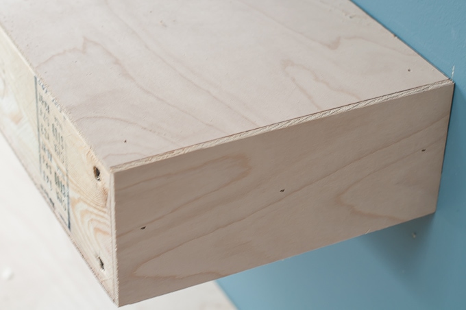 Step by step tutorial for building amazing floating shelves for an industrial masculine office. These only cost her $150 to build!
