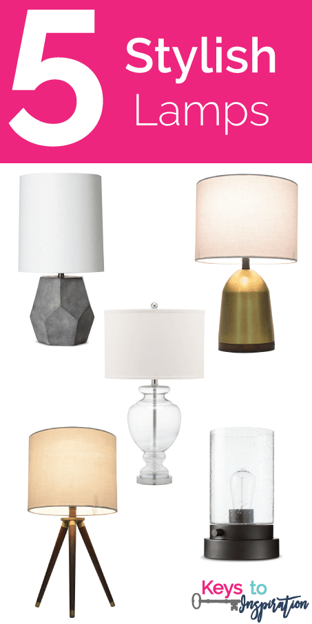 Friday 5 - Stylish Lamps: 5 modern textured lamps that add high-end design to your home with a budget price tag.