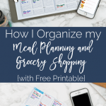 The best way to organize your meal planning and grocery shopping - free printable included!