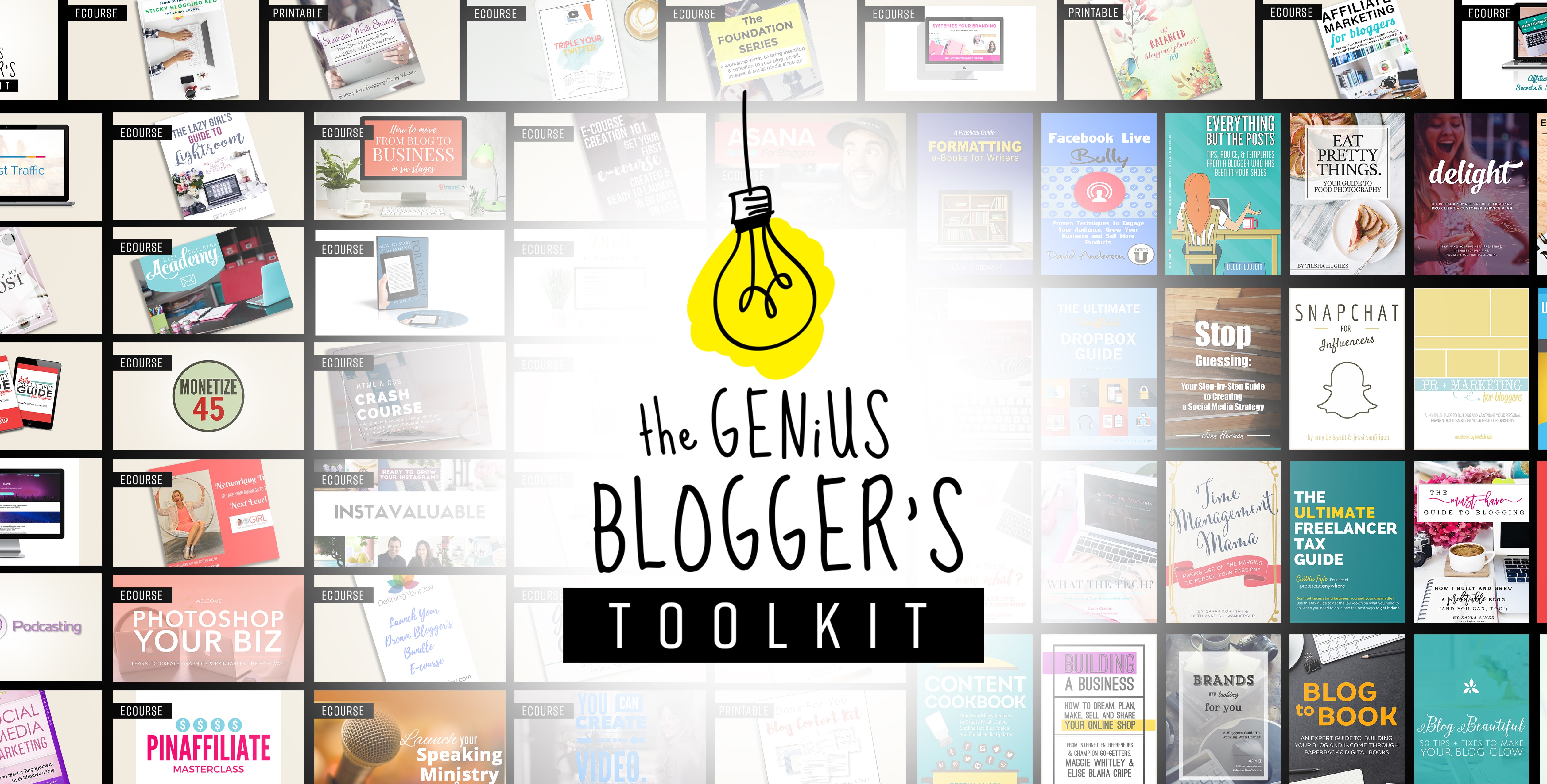 The best blogging resources at an amazing price! 98% off the total value. There are 62 eBooks, eCourses and more available! Such a great way for bloggers to learn!