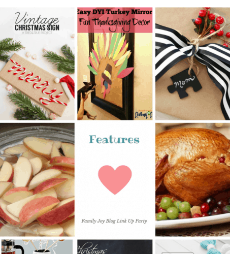 Features from the Family Joy Blog Link Party #44. Great and creative ideas!