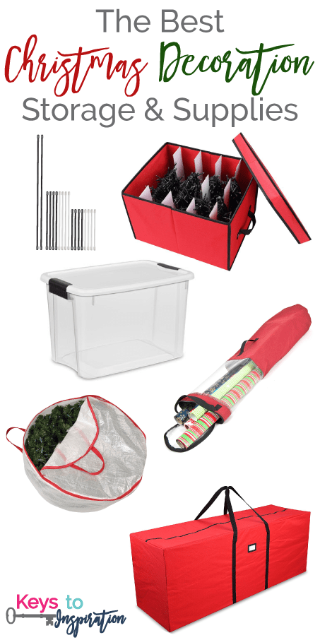The best storage containers, bins, and supplies for organizing your Christmas decorations.
