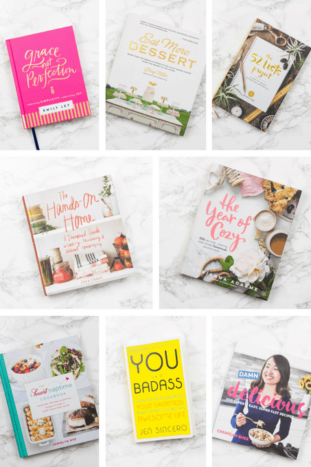 Great collection of books for creatives! Cookbooks, DIY, Crafts, Home, Encouragement, and more! You are going to love all of these pretty books!