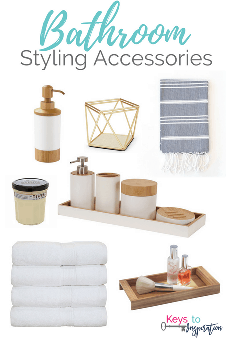 Get the Modern Classic look for less! Affordable Bathroom Styling Accessories for your home. All of these are from Amazon!