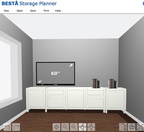 IKEA BESTA planner media console