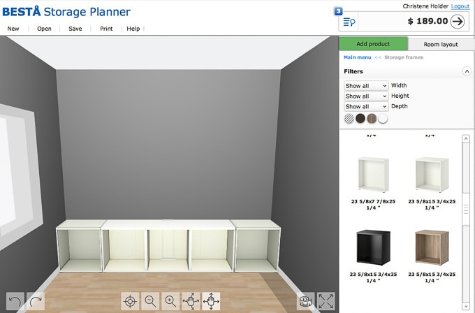 IKEA BESTA planner IKEA website