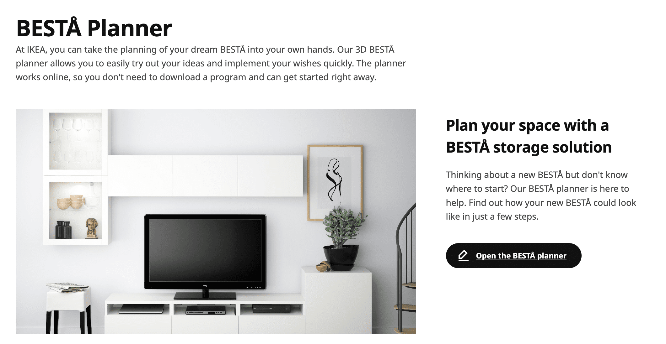 IKEA website BESTA