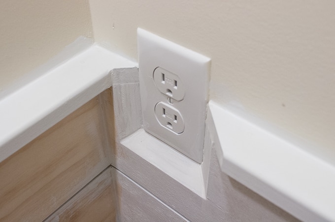 shiplap around outlet