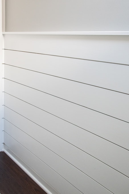 white shiplap planks