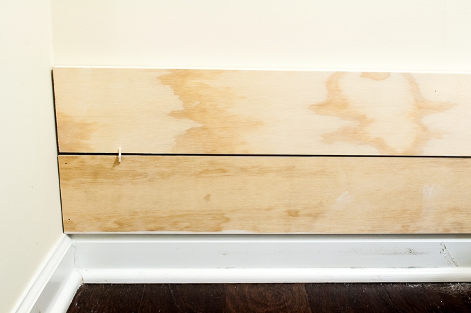 how to install faux shiplap wall