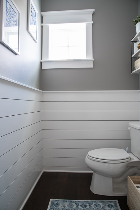 small space powder room