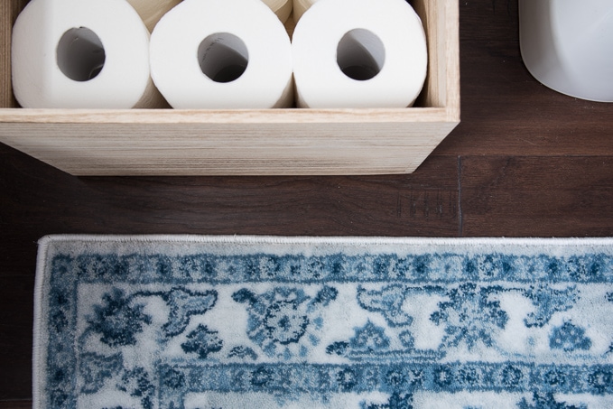 storage container for powder room extra toilet paper