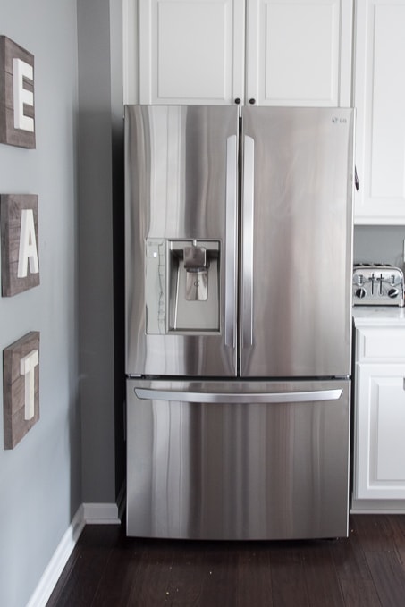 organizing lg french door refrigerator