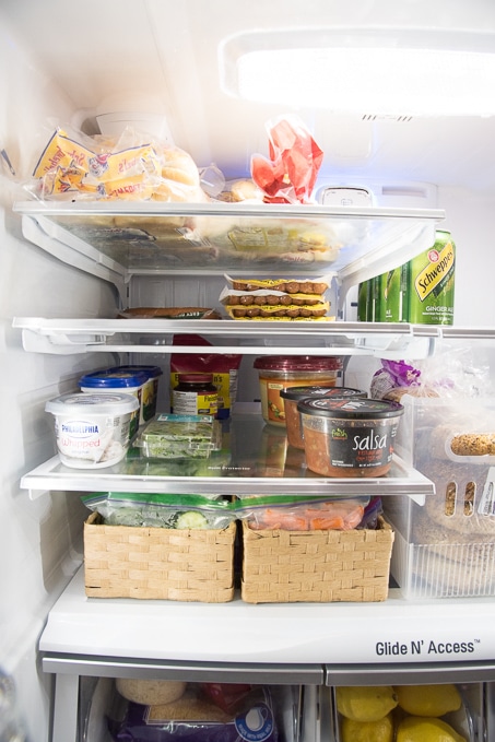 organize a french door fridge