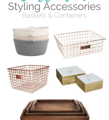 Get the Modern Classic look for less! Collected Styling Accessories - Baskets and Containers for your home. All of these are from Amazon!