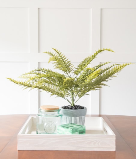 Create a beautiful DIY faux fern arrangement using supplies from your local craft store. See the full tutorial for this easy home decor project.