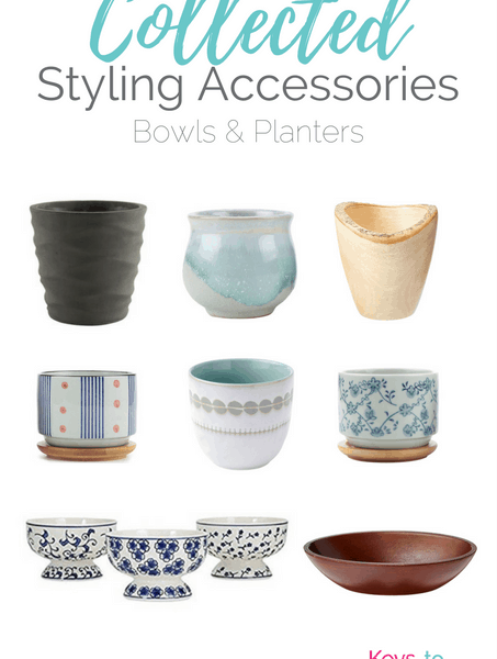 Get the Modern Classic look for less! Collected Styling Accessories - Bowls and Planters for your home. All of these are from Amazon!