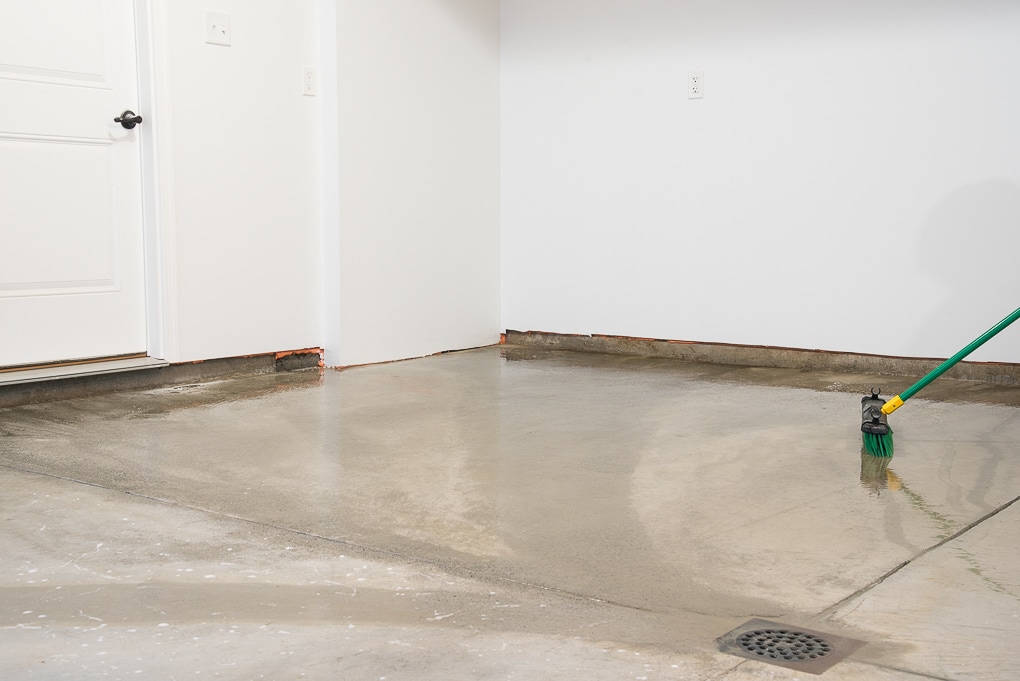 How to refinish a garage floor with Rust-Oleum EpoxyShield. A full tutorial for creating a clean, finished, and professional looking garage floor. 