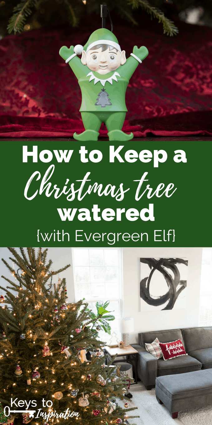 Evergreen Elf helps keep you and your home safe at Christmas by monitoring the water level of your Christmas tree!