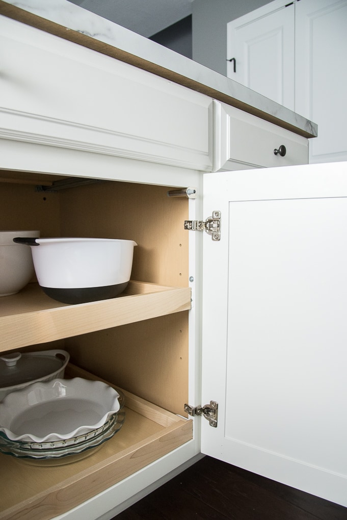 DIY soft close kitchen cabinets. Give your kitchen an instant upgrade by installing these soft close dampers on your cabinet doors. No more loud noises when you close your cabinets doors. This is such an easy and inexpensive DIY project.