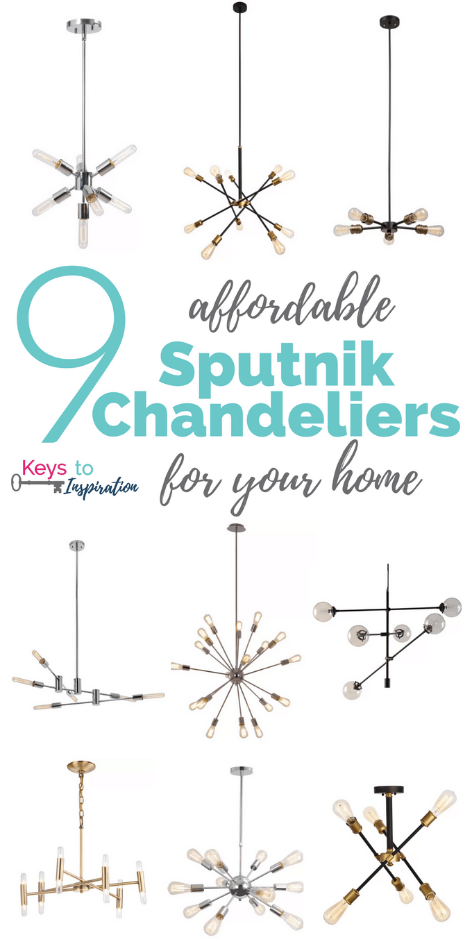 Beautiful and affordable sputnik chandeliers for your home at a budget price. Check out these amazing finds!