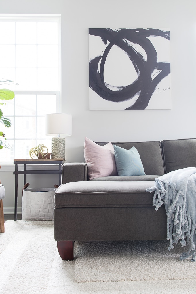 Simple and Bright Spring Living Room Tour