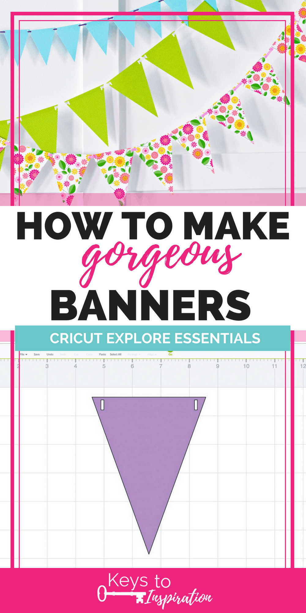 Banners made with a Cricut Explore