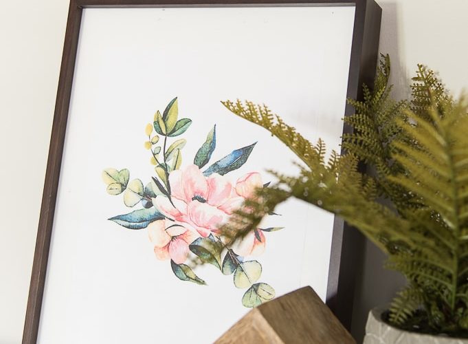 Bring the beauty of summer indoors with this free watercolor florals printable art set. Download all 4 now and print them out to use as wall decor.