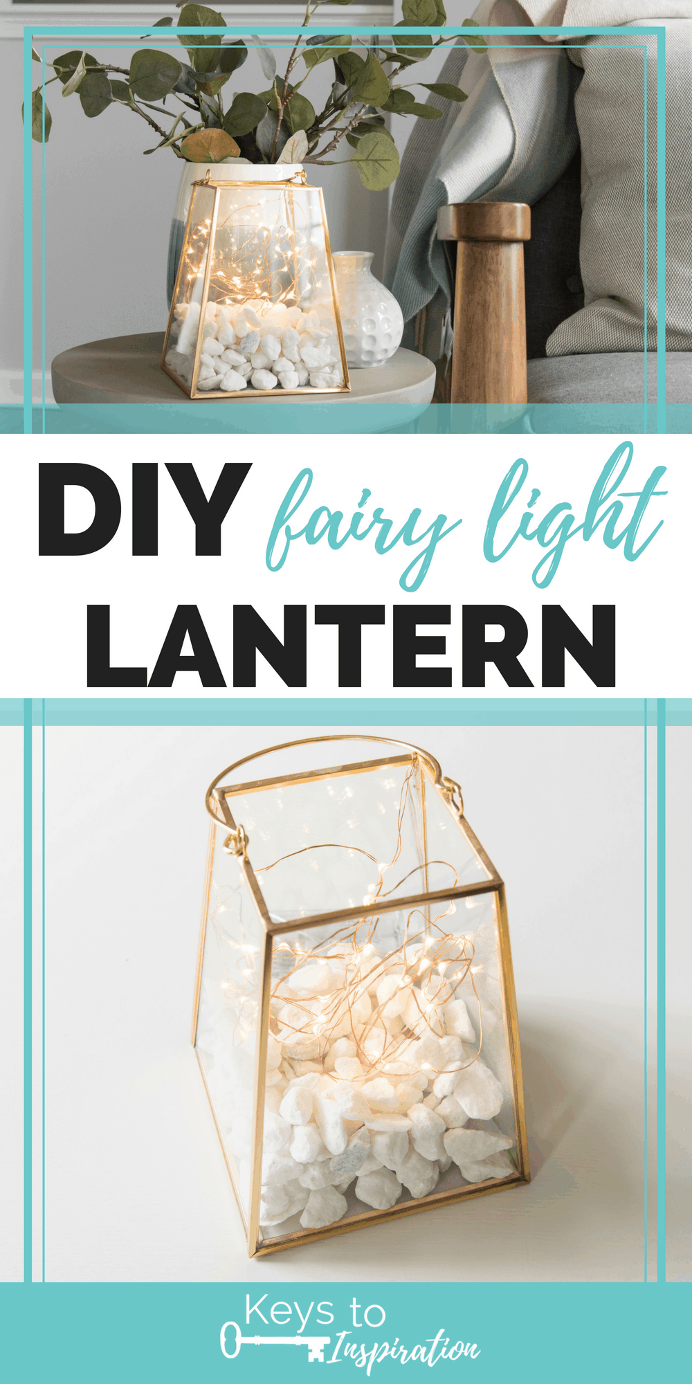 diy fairy light lantern craft tutorial