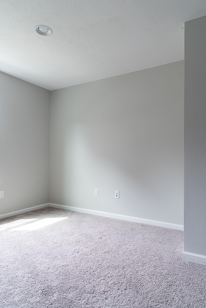 empty room with gray paint valspar tempered gray