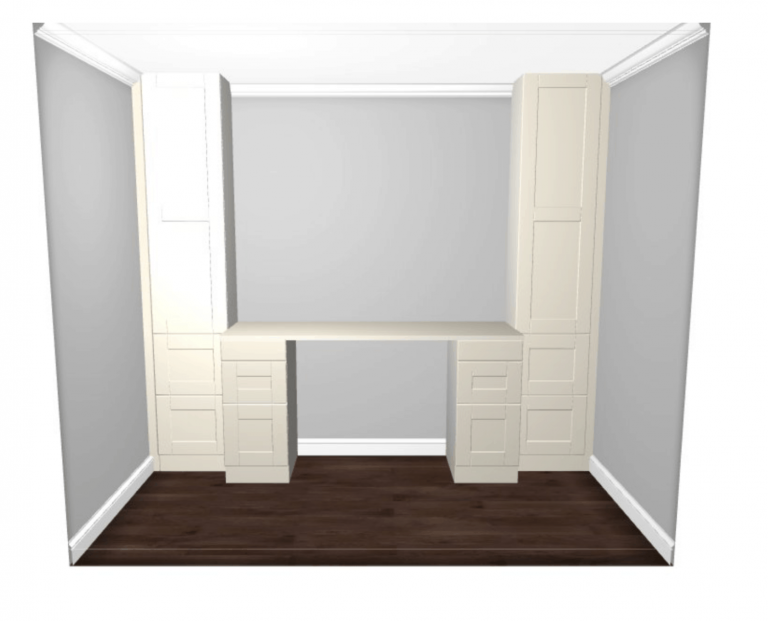 How to Build a Desk using IKEA SEKTION Cabinets {One Room Challenge ...