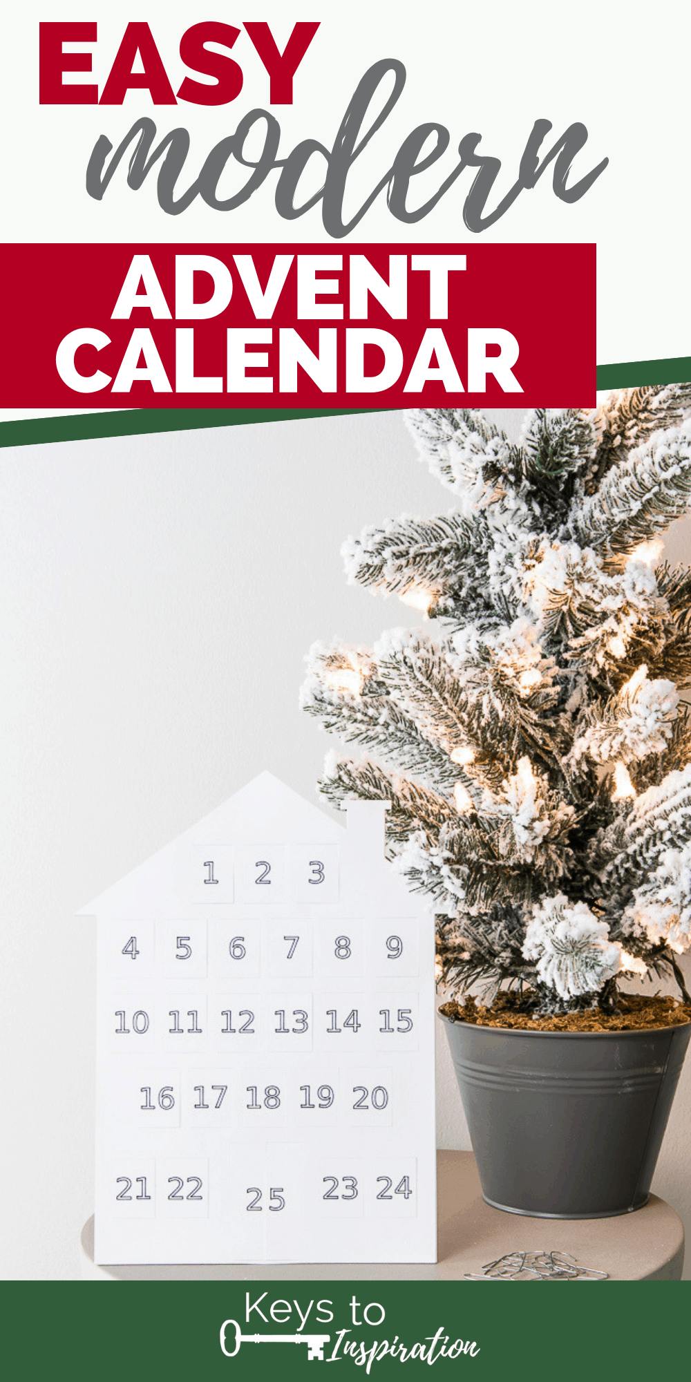 Easy Modern Advent Calendar | Christene Holder Home
