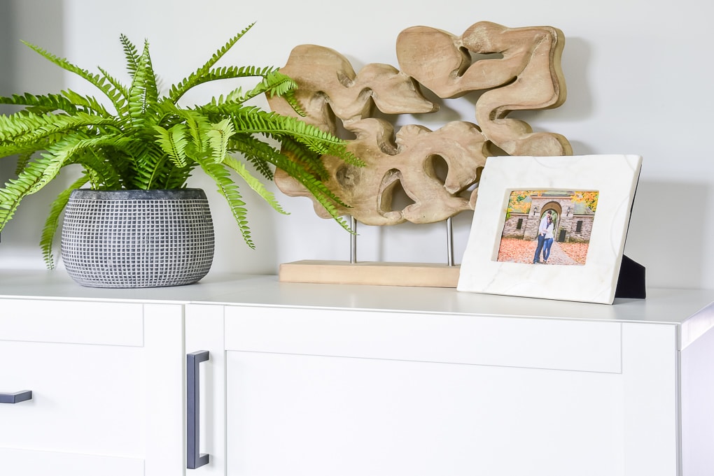 living room decorations on white media center