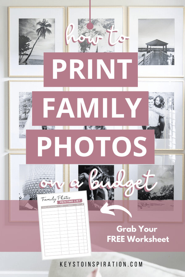 how to print family photos on a budget