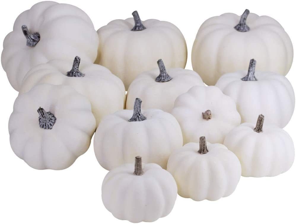 white mini pumpkins