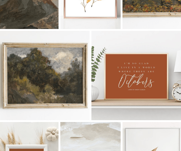 fall printables collage