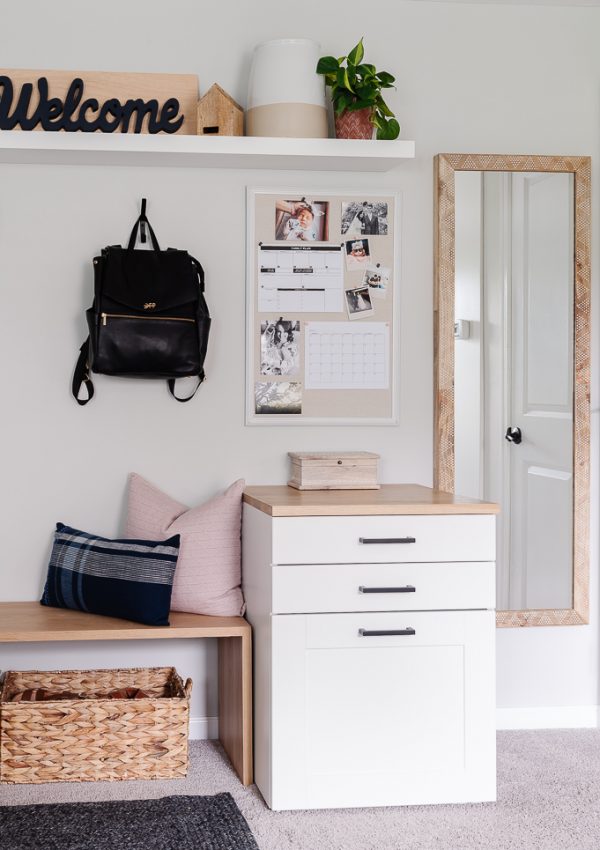 Beautiful Small Mudroom and Entryway Reveal