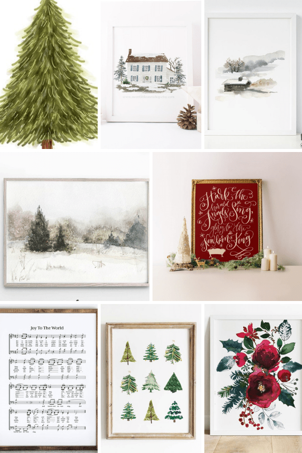 25 Insanely Pretty Christmas Printables You Need For Your Home