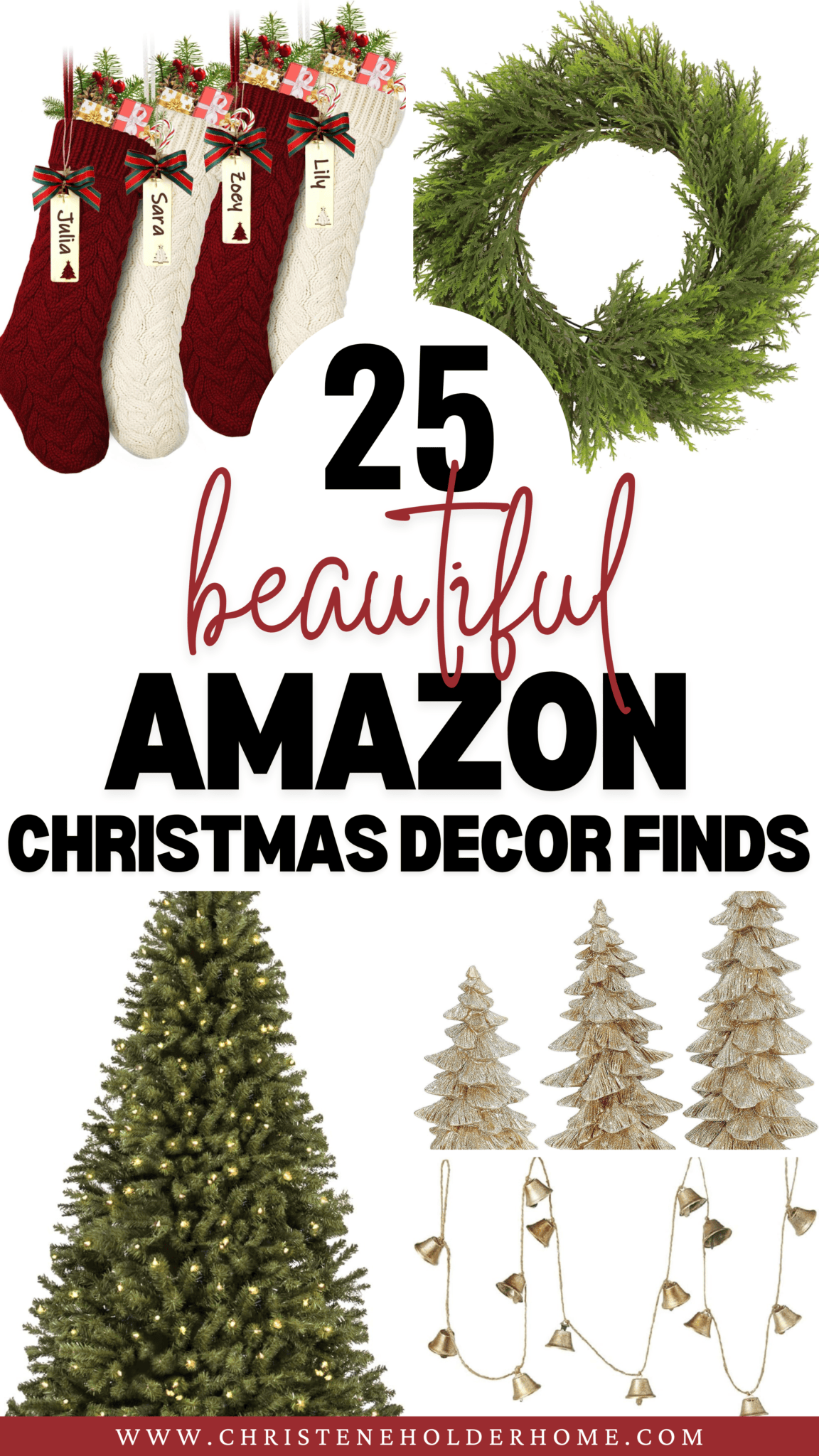 25 Beautiful Christmas Decor Items From Amazon Christene Holder Home