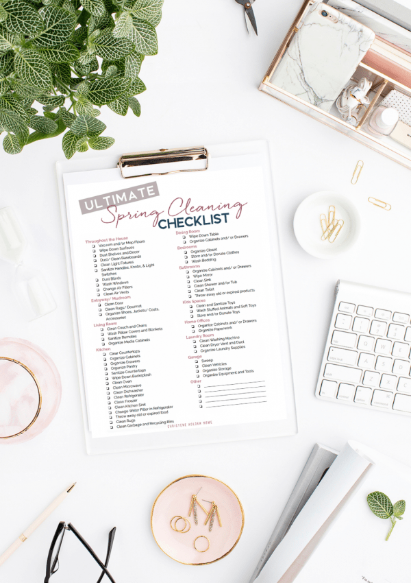 How to Spring Clean Your Home + Free Printable Checklist