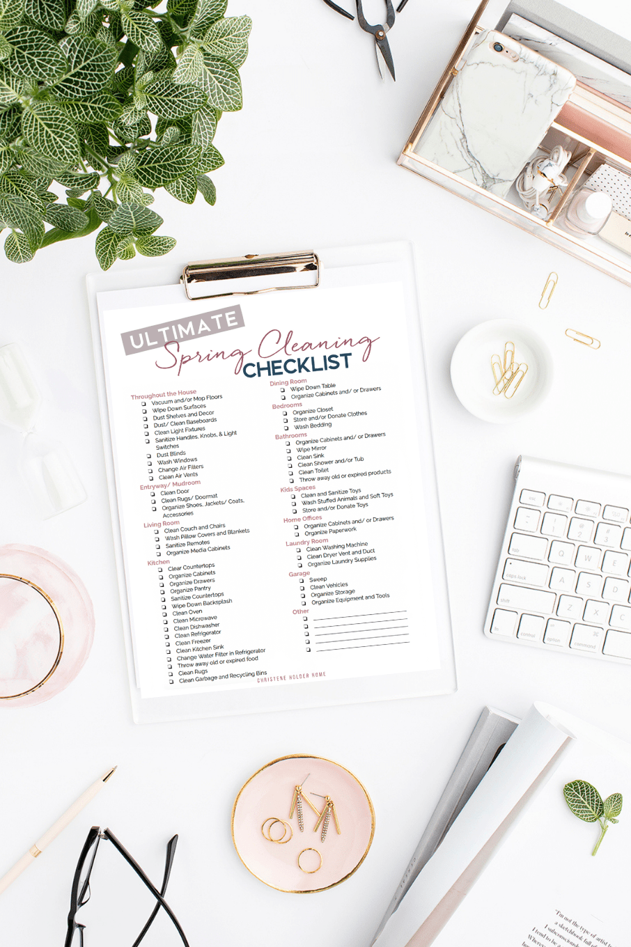How to Spring Clean Your Home + Free Printable Checklist